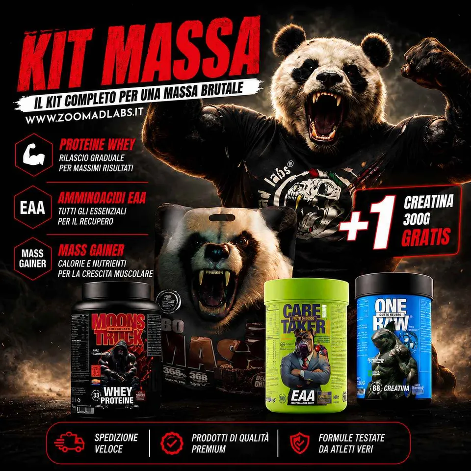 Zoomad KIT INTEGRATORI KIT MASSA kit proteine e aminoacidi