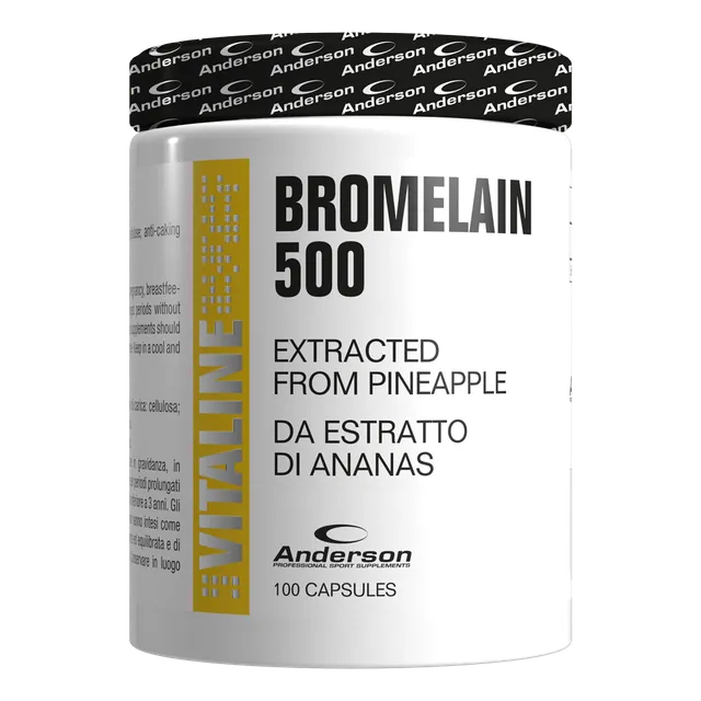 Wellness Benessere dello Stomaco Bromelina 500 integratore per la digestione