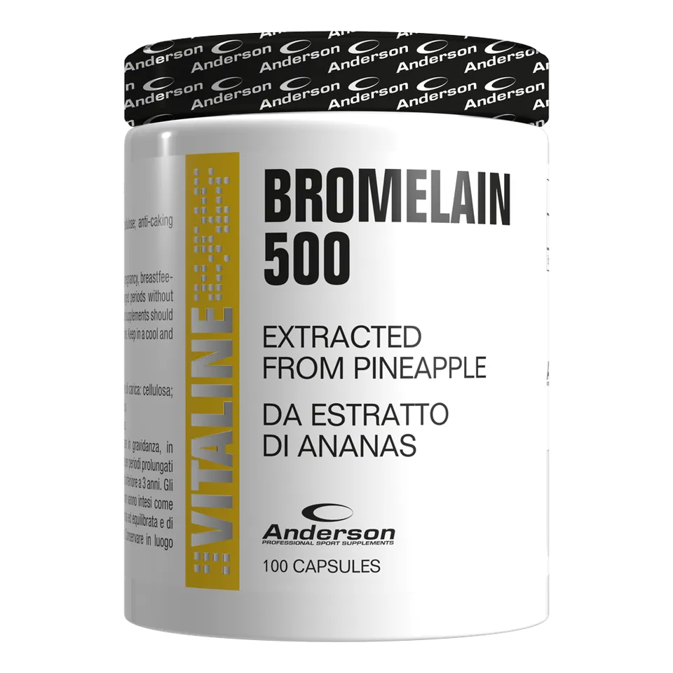 Wellness Benessere dello Stomaco Bromelina 500 integratore per la digestione
