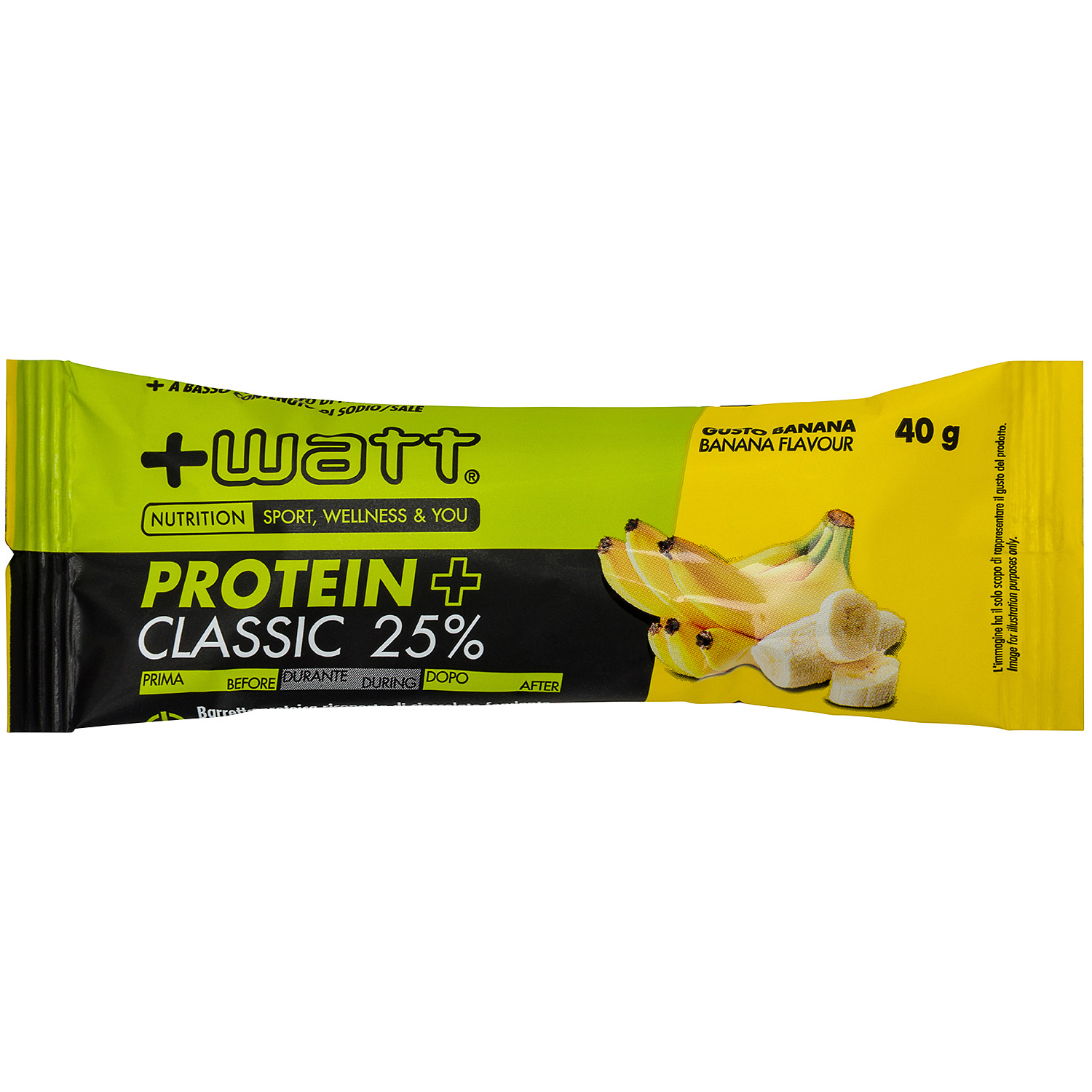 +WATT Power Line Protein+ Classic barretta proteica 40 g cioccolato fondente