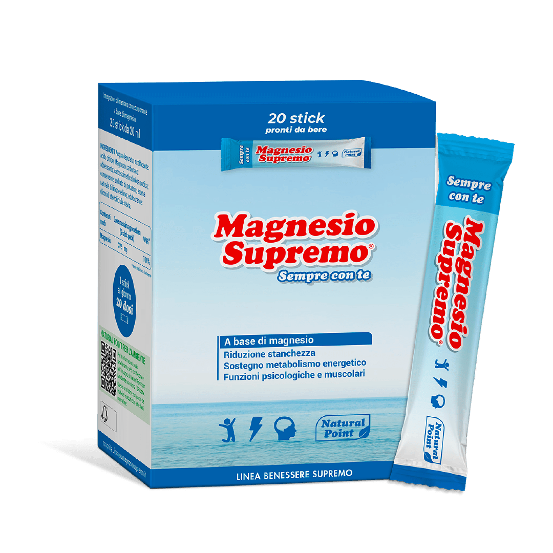 NEWTRITIONS Minerali Magnesio Supremo Sempre con te integratore 20 stick