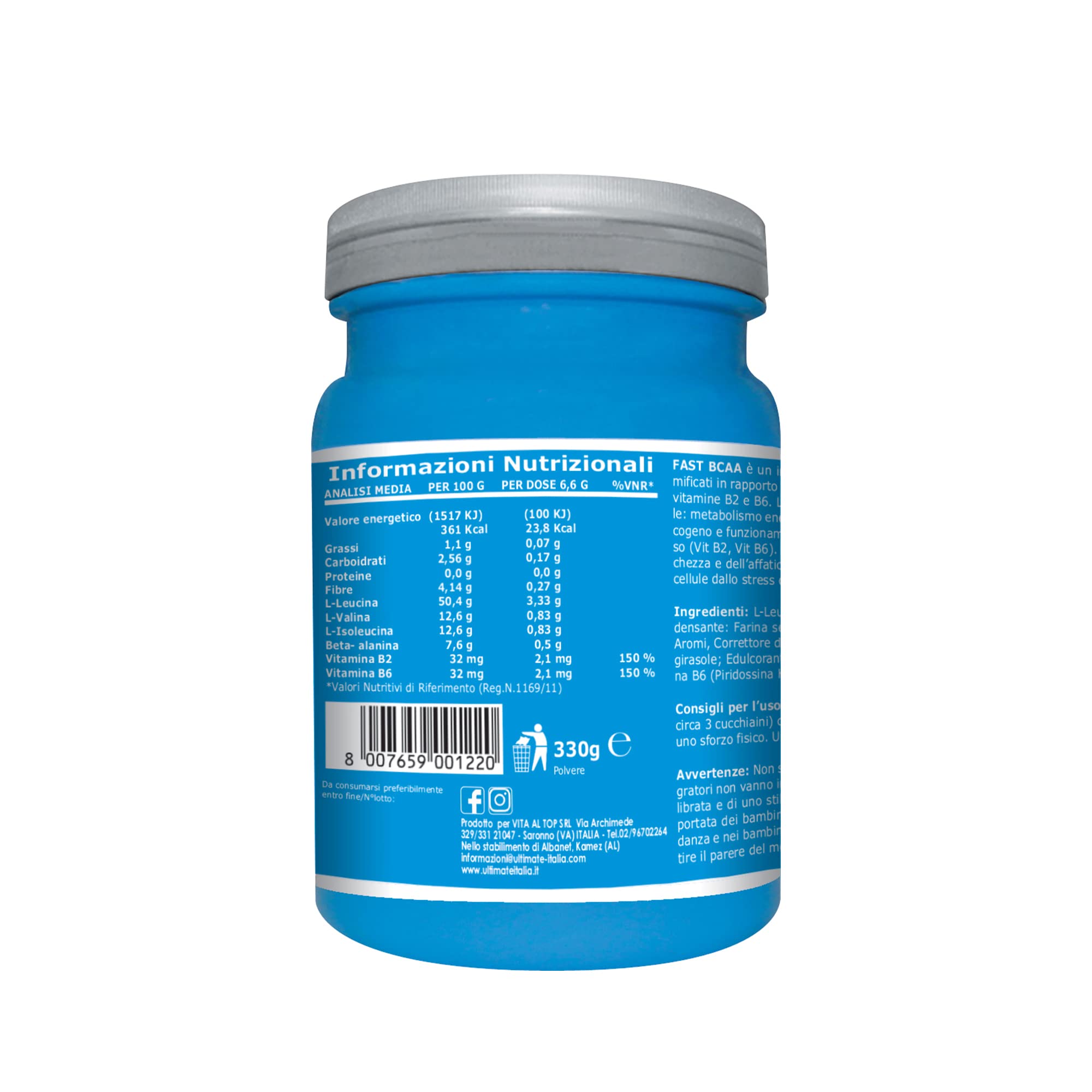 Ultimate Aminoacidi Fast BCAA aminoacidi ramificati gusto arancia
