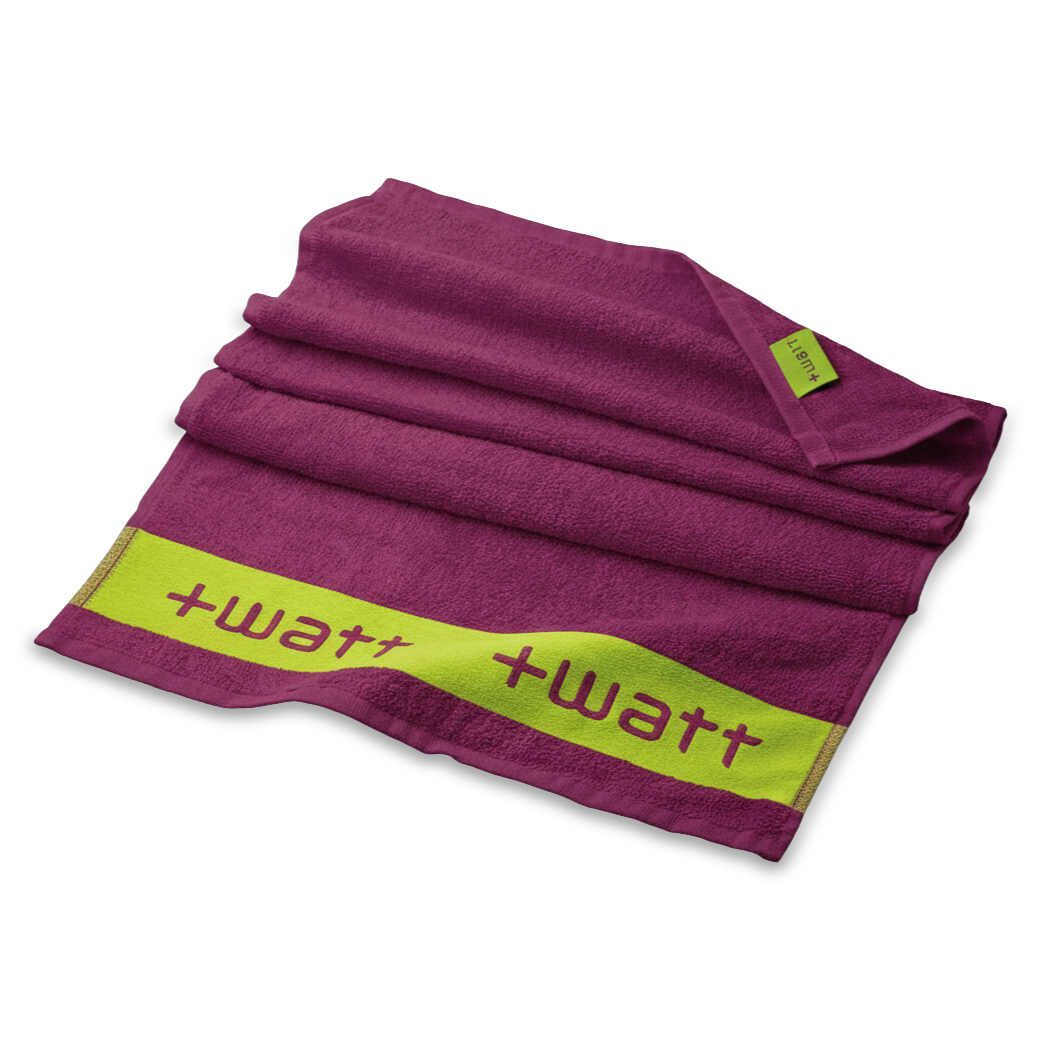 +WATT Accessori Asciugamano +Watt asciugamano viola 40×90 cm in cotone