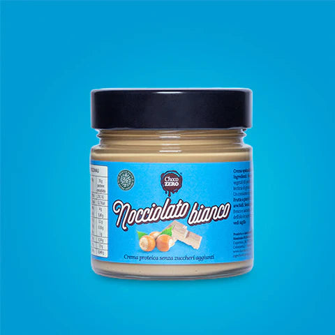 Wellness Crema Spalmabili Choco Zero nocciolato bianco crema proteica 200 g 42% nocciole