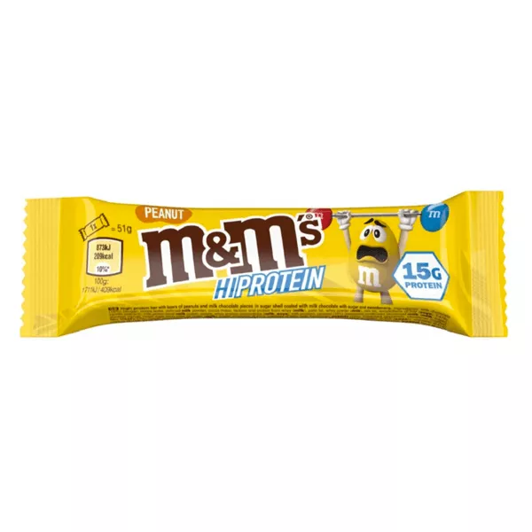 NEWTRITIONS Barrette m&m’s Arachidi Hi Protein Bars barretta 51 g
