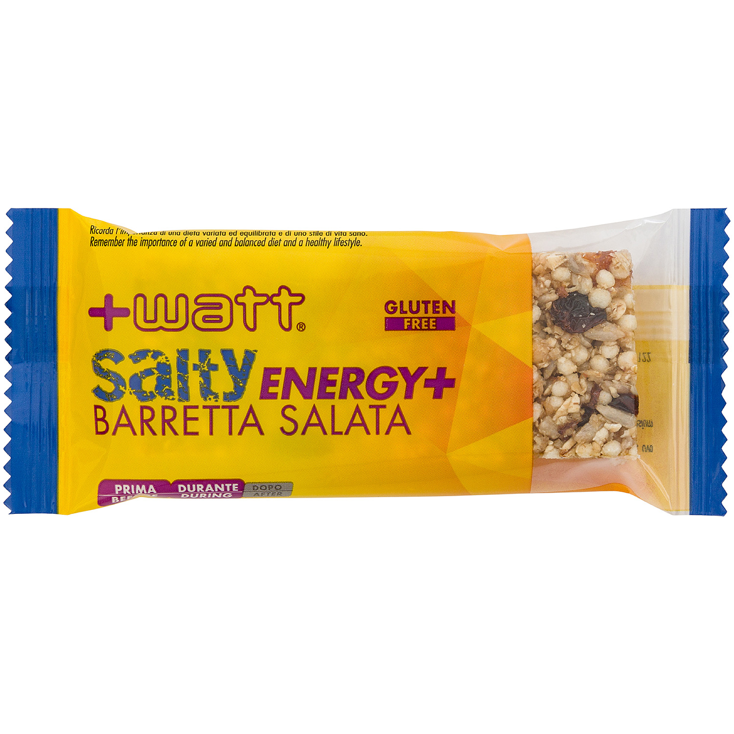 + WATT Endurance Line Salty Energy+ barretta energetica salata senza glutine