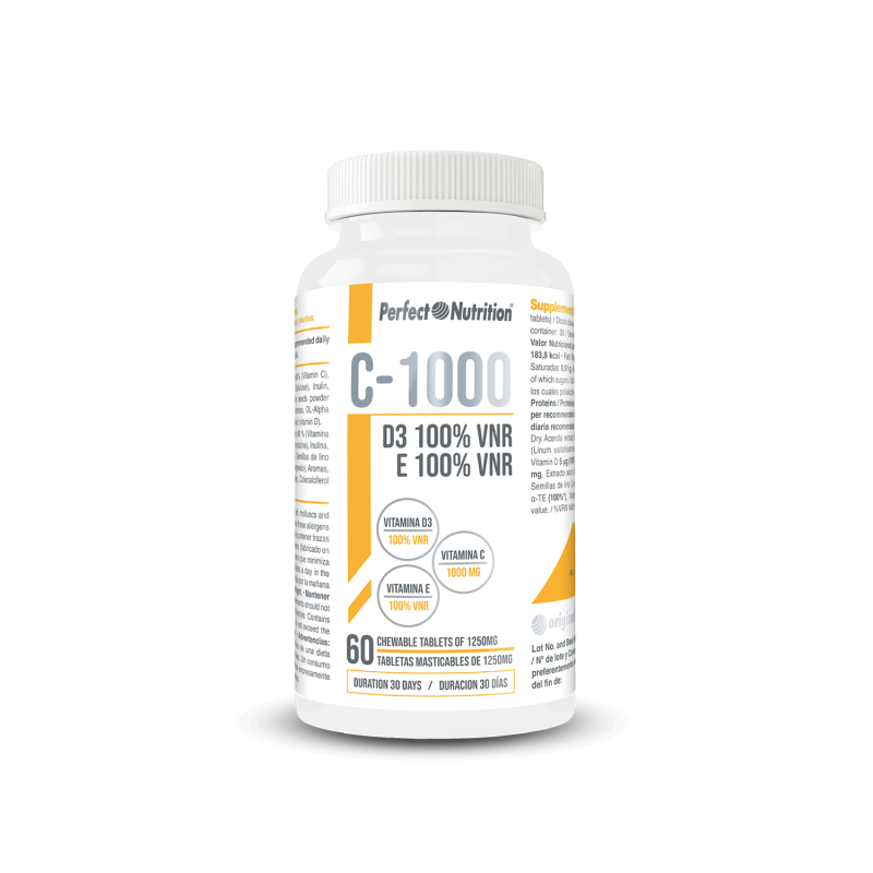 NEWTRITIONS Vitamine C-1000 + D3 + E compresse masticabili 60 compresse