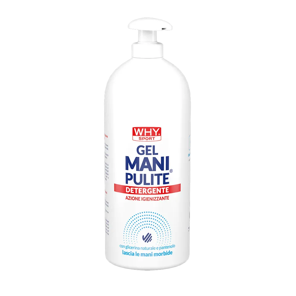 WHY SPORT Gel igienizzanti MANI PULITE® CON PANTENOLO gel mani 500 ml
