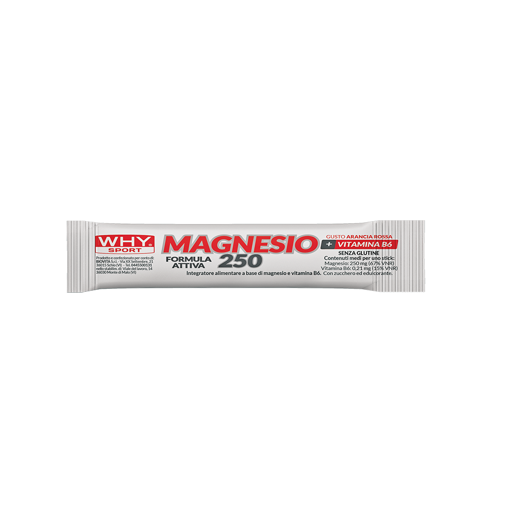 WHY SPORT Energetici MAGNESIO 250 ARANCIA ROSSA stick 10 ml