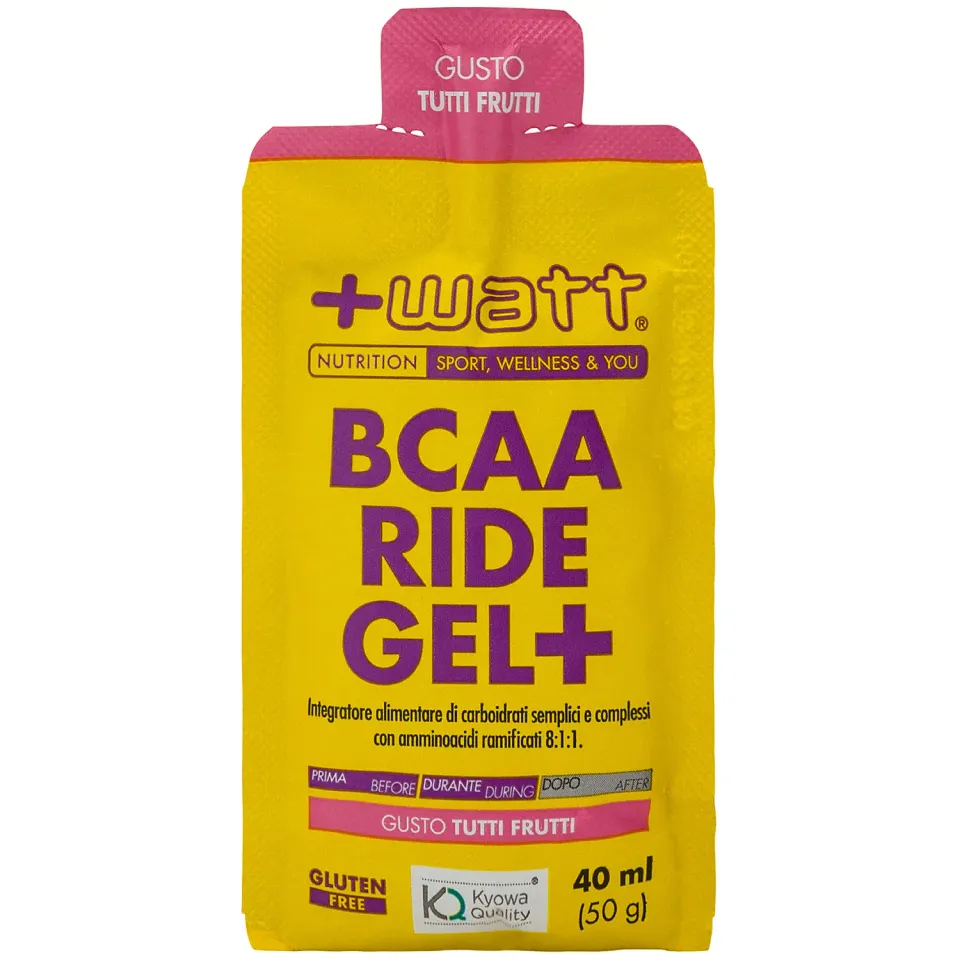 +WATT Endurance Line BCAA Ride Gel+ gel energetico senza caffeina