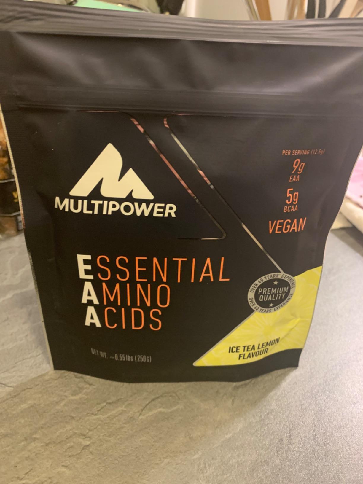 Multipower EAA EAA aminoacidi in polvere 250 g tè freddo al limone