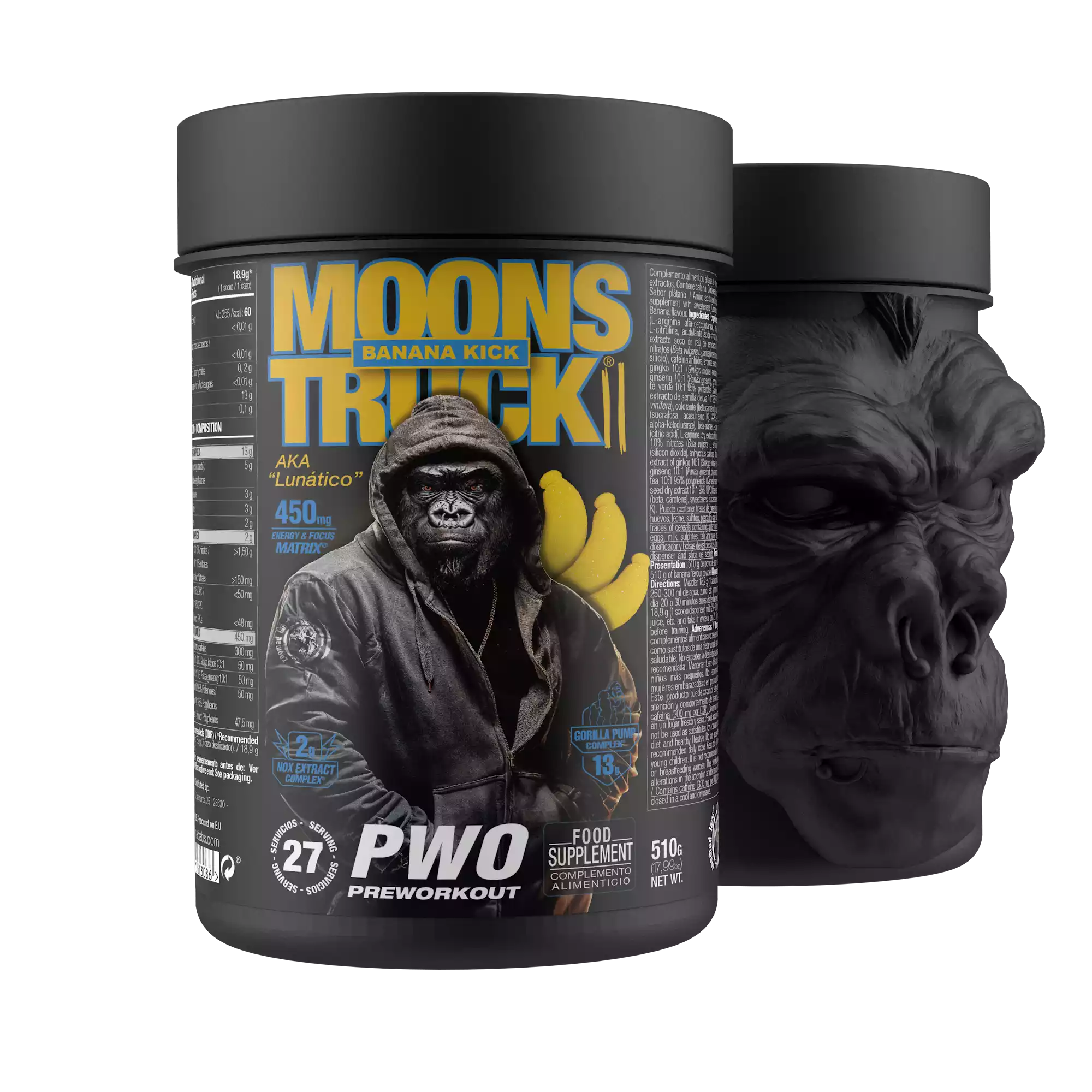 Zoomad Pre-Workout Moonstruck® II pre-workout fragola 510 g
