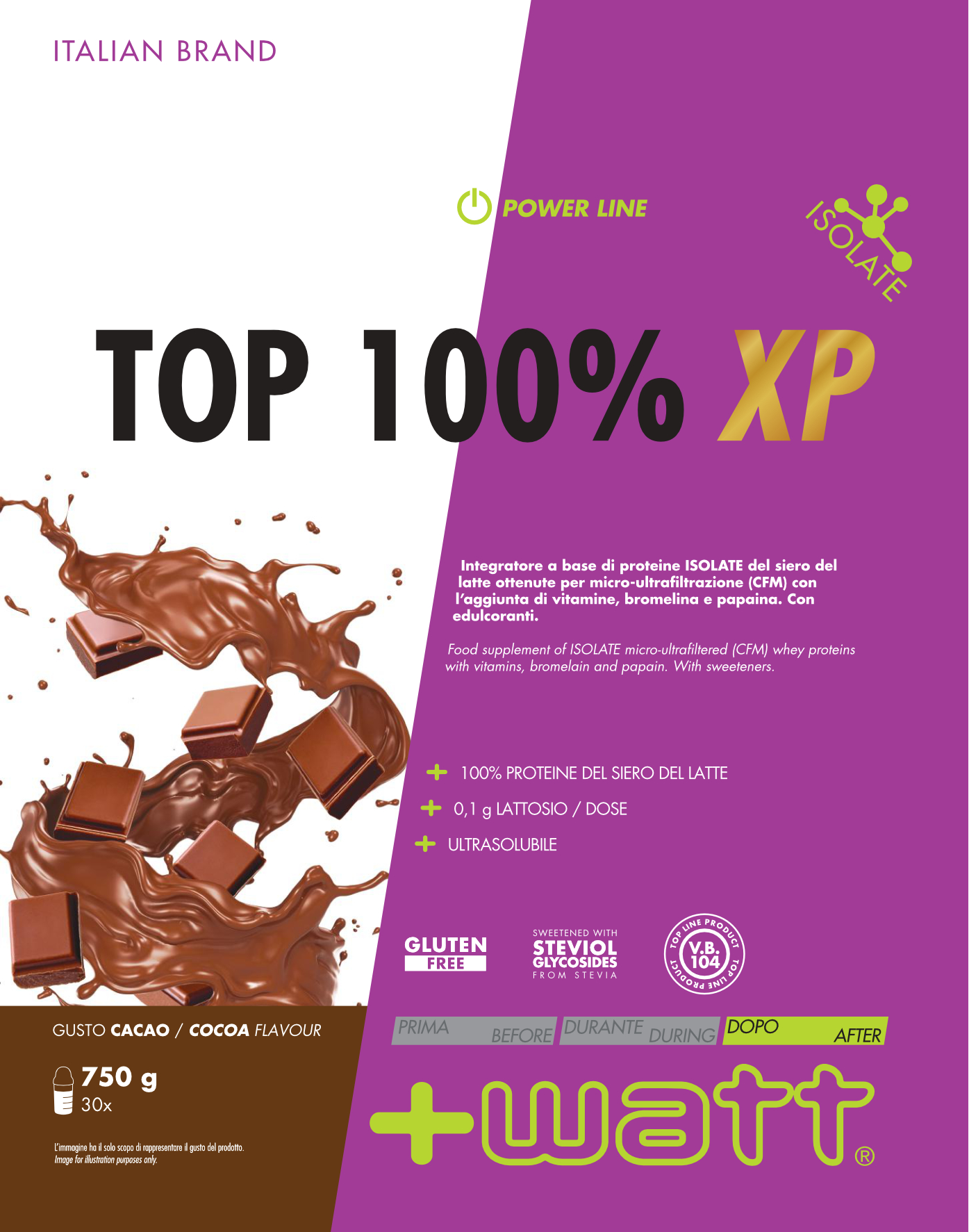 +WATT Power Line Top 100% XP proteine isolate 94%