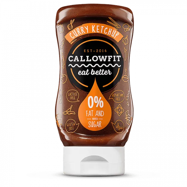 NEWTRITIONS Salse e Condimenti Callowfit Salsa Curry Ketchup 300 ml speziata