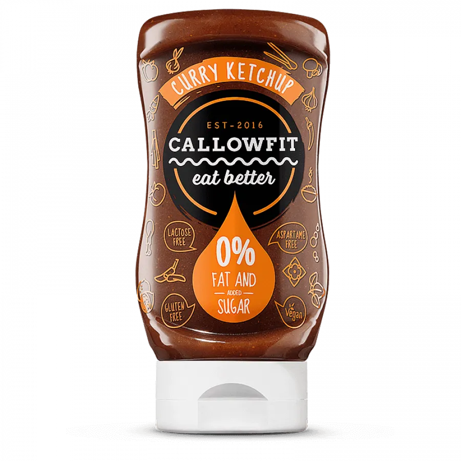 NEWTRITIONS Salse e Condimenti Callowfit Salsa Curry Ketchup 300 ml speziata