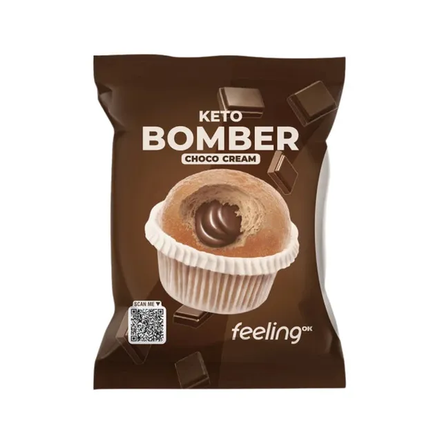 Bomber Food Keto Muffin chocolate cream muffin keto 50 g al cioccolato
