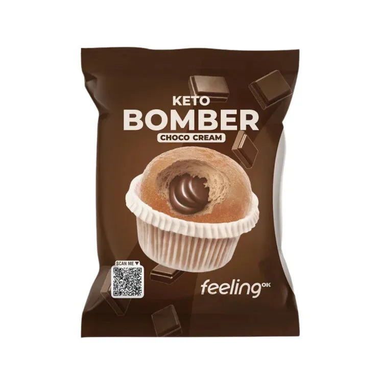 Bomber Food Keto Muffin chocolate cream muffin keto 50 g al cioccolato
