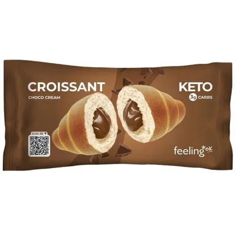 Wellness Food Keto Croissant Ripieno al Cacao 50g low carb