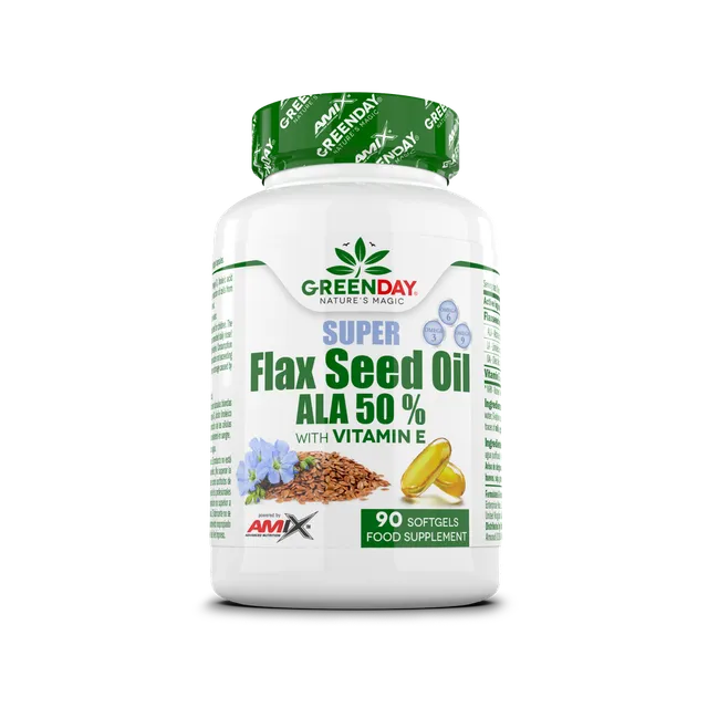 NEWTRITIONS Condizione Flaxseed Oil ALA 50 % olio di lino 90 capsule vitamina E