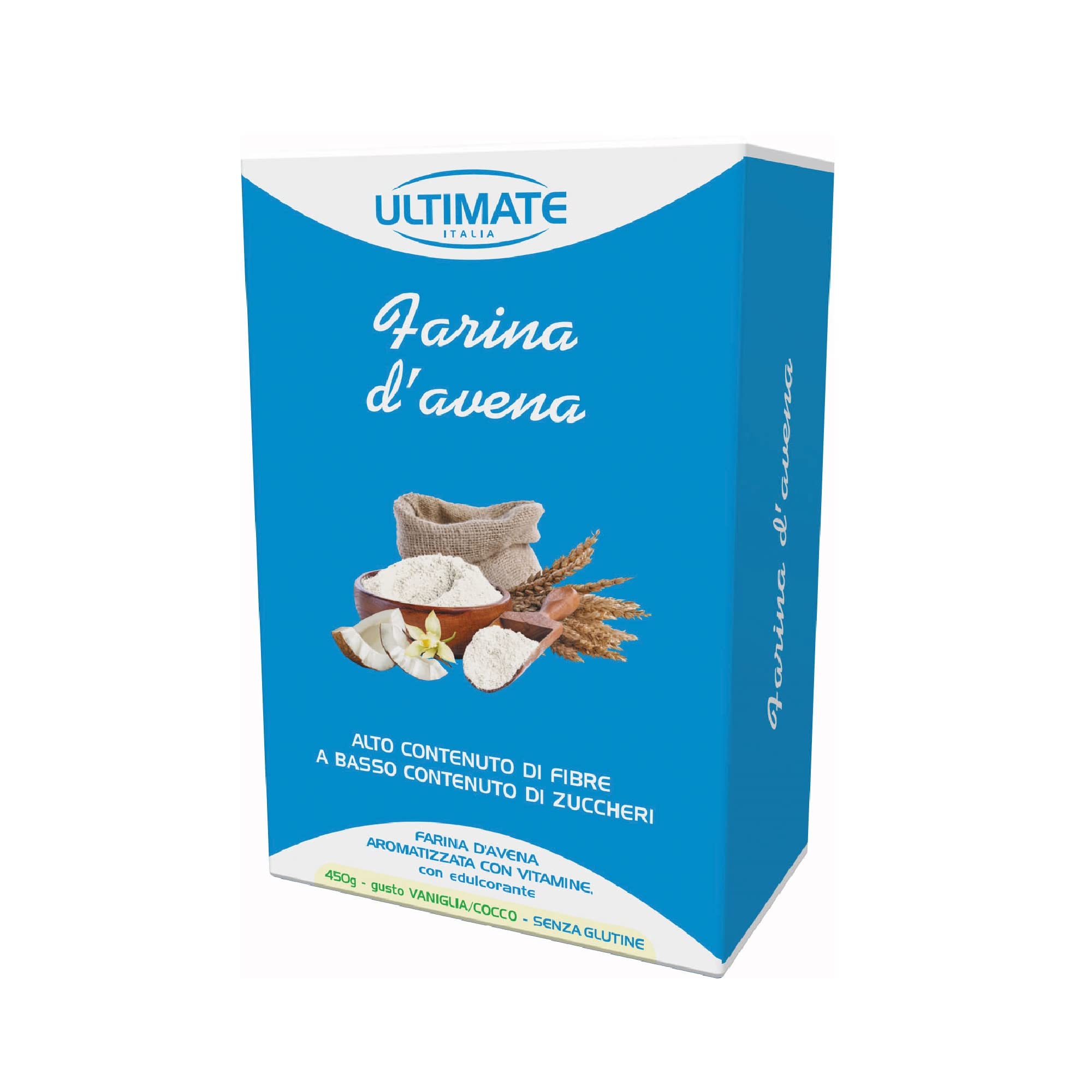 Ultimate Preparati proteici Farina d'Avena aromatizzata cacao 450 g senza glutine