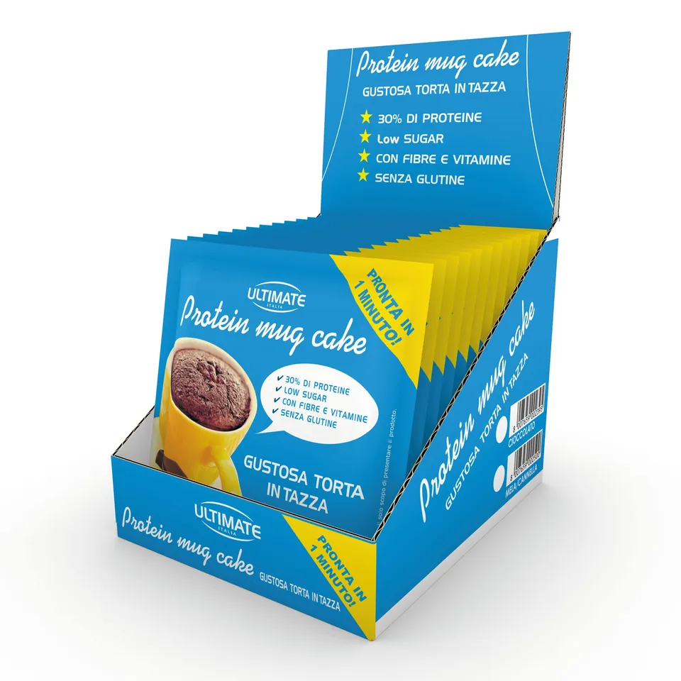 Ultimate Preparati proteici Protein Mug Cake Cioccolato 12x35 g senza glutine
