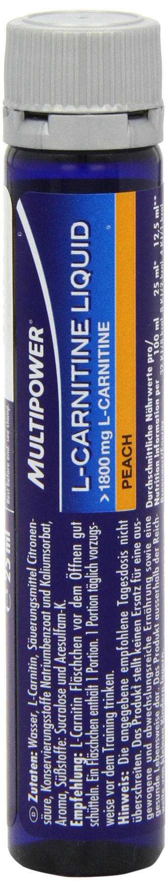Multipower L-Carnitine Liquid integratore liquido pesca 20 x 25 ml