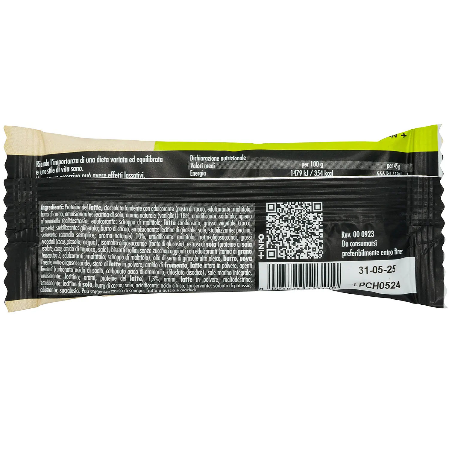 +Watt Power Line Light Protein+ Bar barretta proteica cioccolato