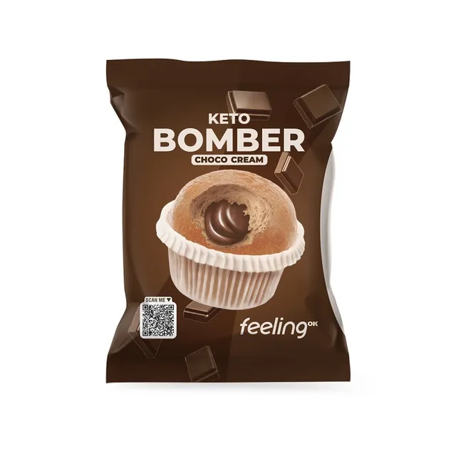 NEWTRITIONS Snack e Spuntini Bomber Chocolate Cream Keto muffin proteico 50g low carb