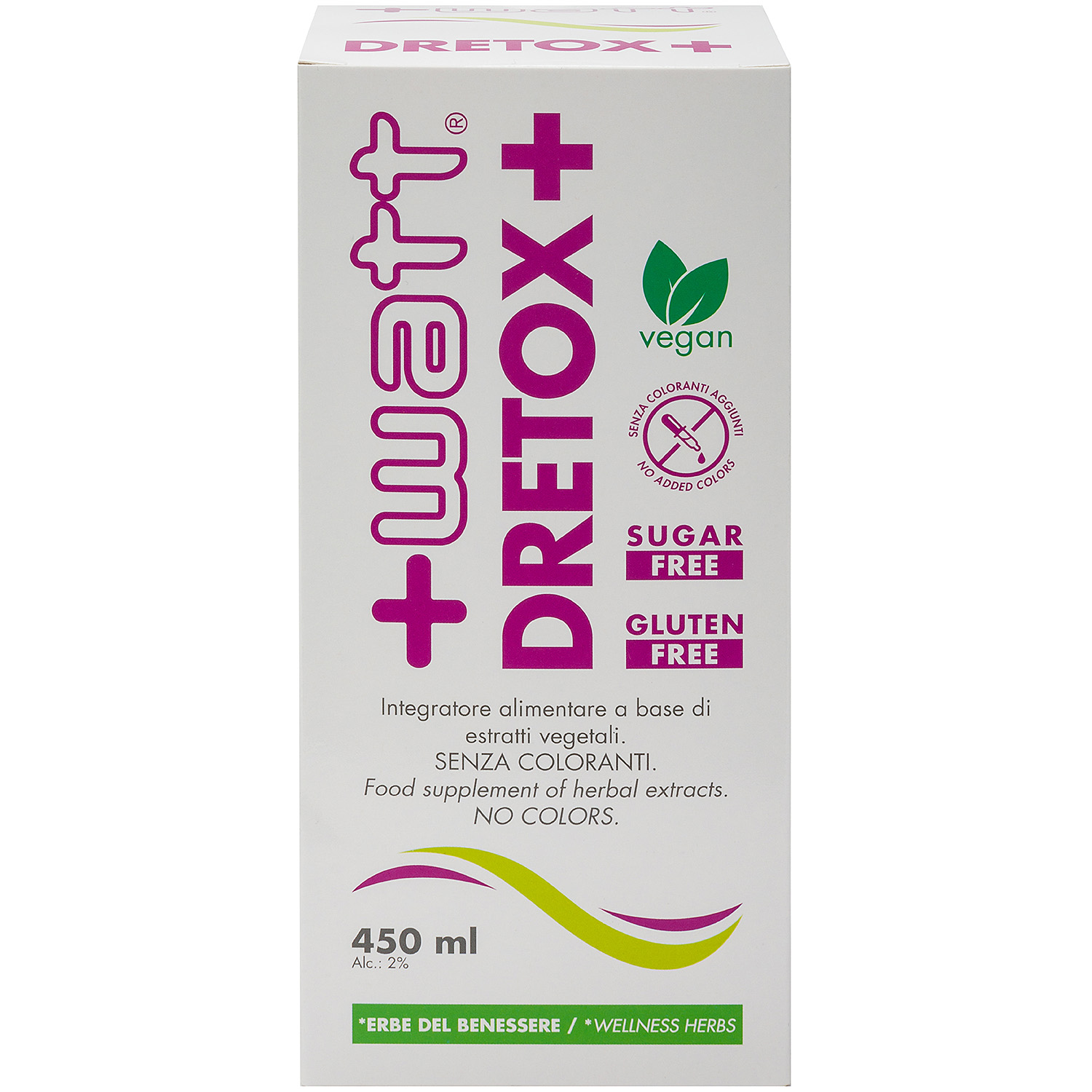 +Watt Wellness Line Dretox+ integratore liquido drenante agrumato