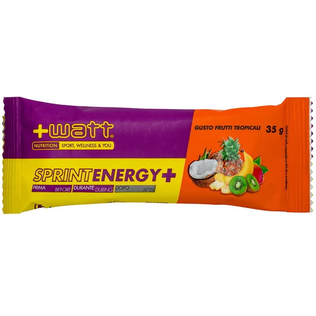 +WATT Endurance Line Sprint Energy+ barretta frutti tropicali 35 g