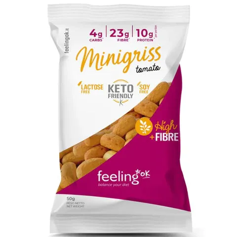 Wellness Food Keto Minigriss Pomodoro minigrissini 50 g 8 g carboidrati
