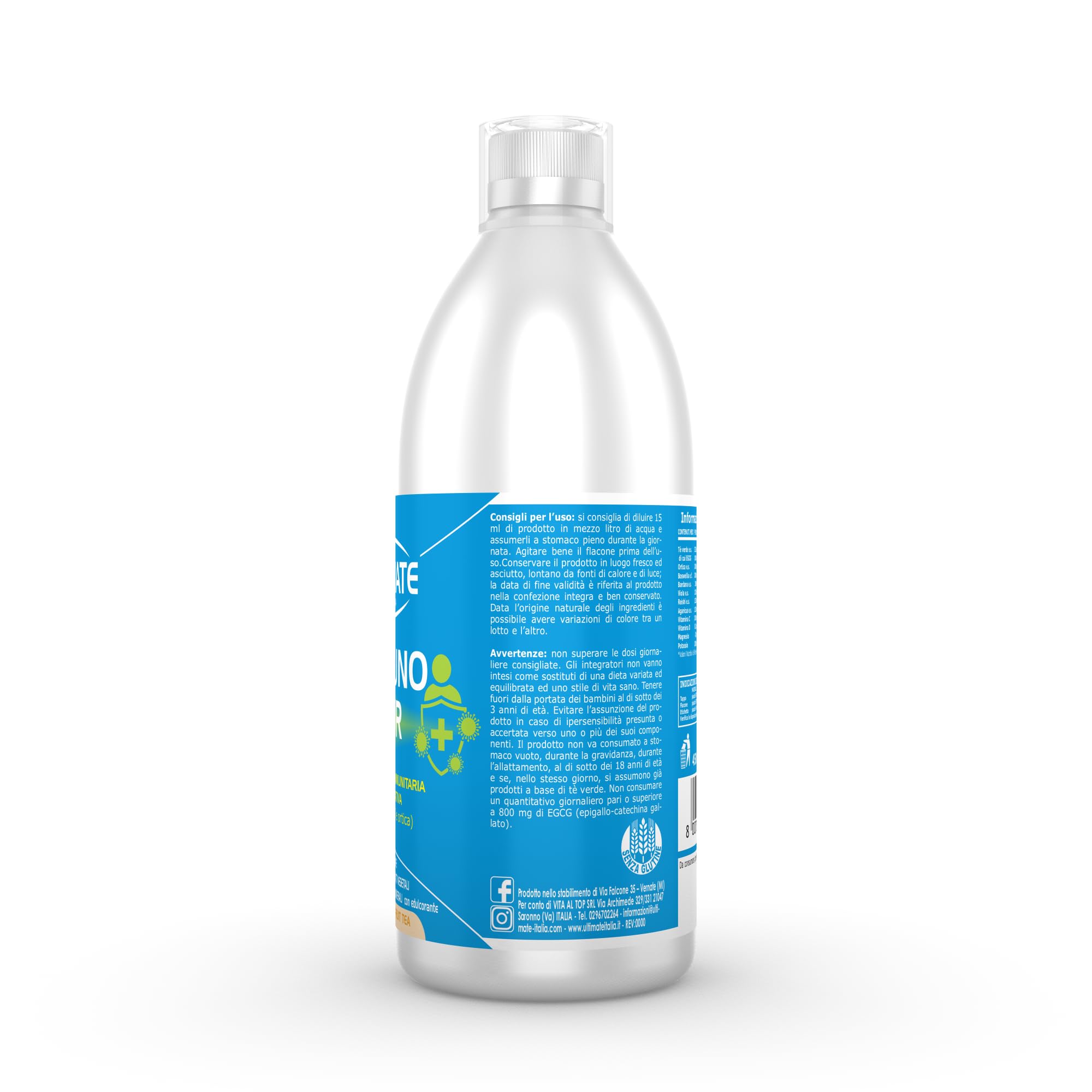 Ultimate Fitoterapici Immuno Pur Fruit Tea integratore 450 ml