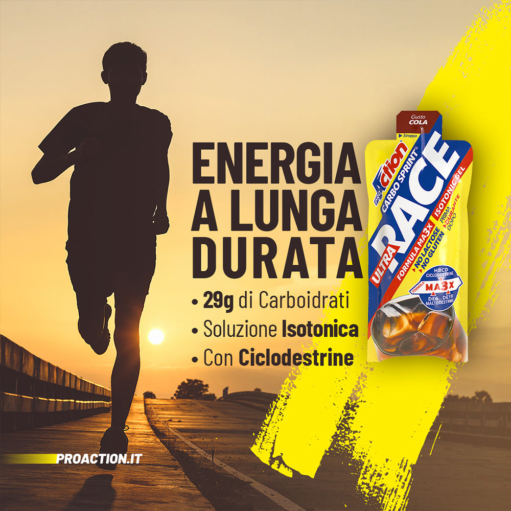 Wellness Drink Energetici Carbo Sprint gel energetico Limone 60 ml isotonico