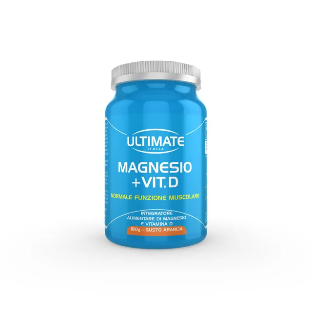 Ultimate Vitamine e minerali Magnesio + Vit. D integratore arancia 180 g