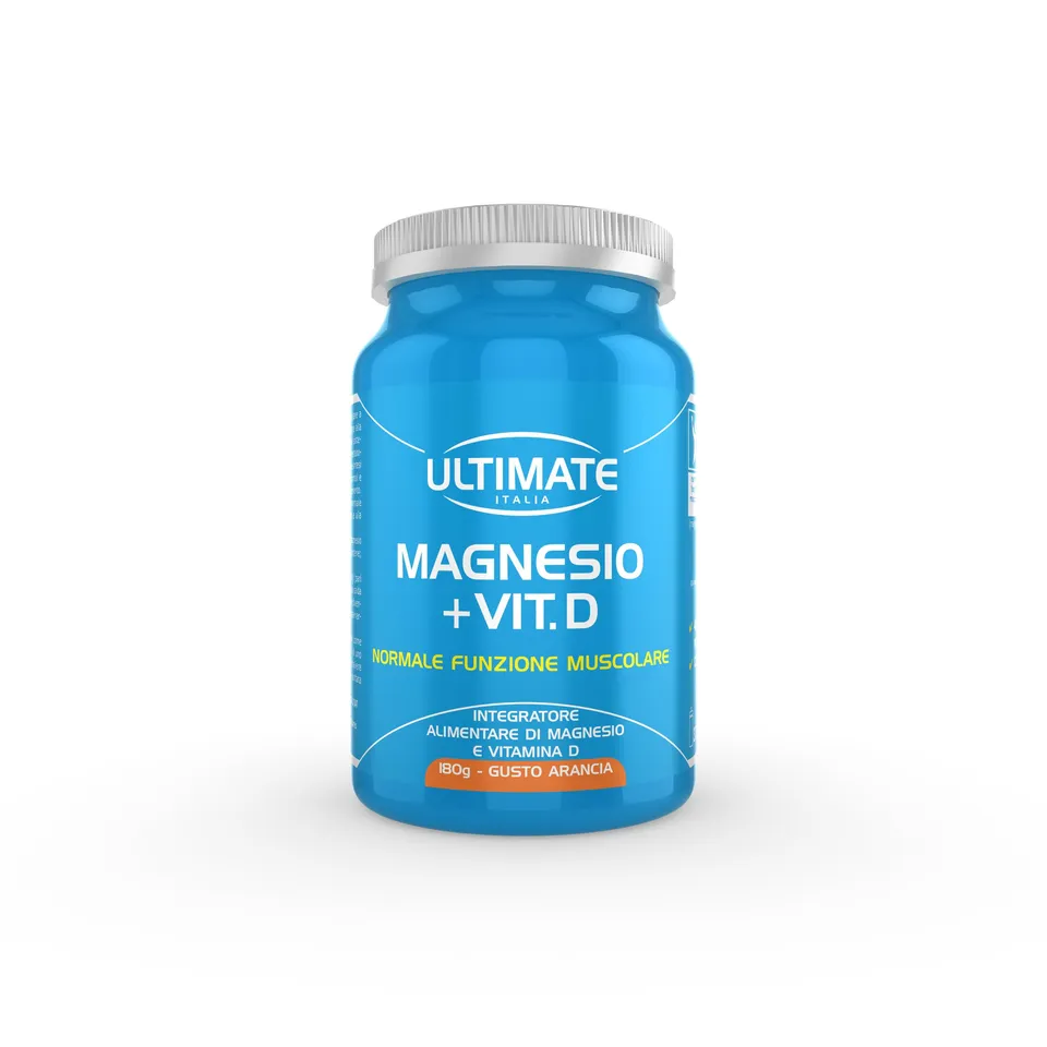Ultimate Vitamine e minerali Magnesio + Vit. D integratore arancia 180 g
