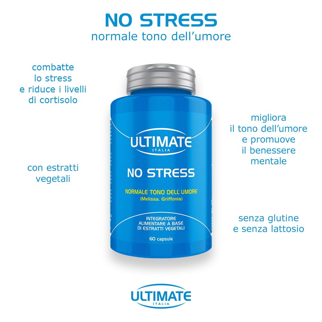 Ultimate Fitoterapici No Stress capsule 60 pezzi con estratti vegetali