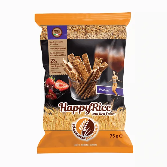 NEWTRITIONS Pane e prodotti da forno Happy Ricc Proteici 75 g