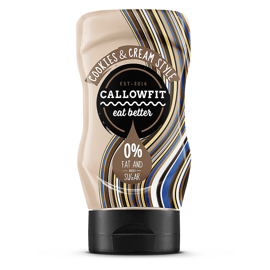 Callowfit Salse e Condimenti Salsa Cookies & Cream Style 300ml senza zuccheri