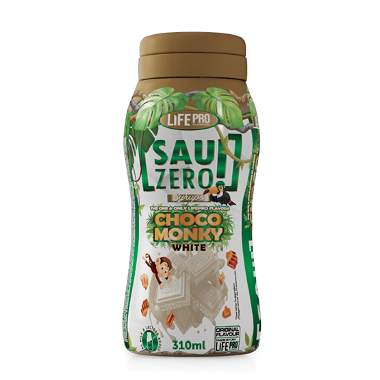 NEWTRITIONS Dolcificanti e Confetture Sau Zero! – Sciroppo Choco Monkey White 310 ml
