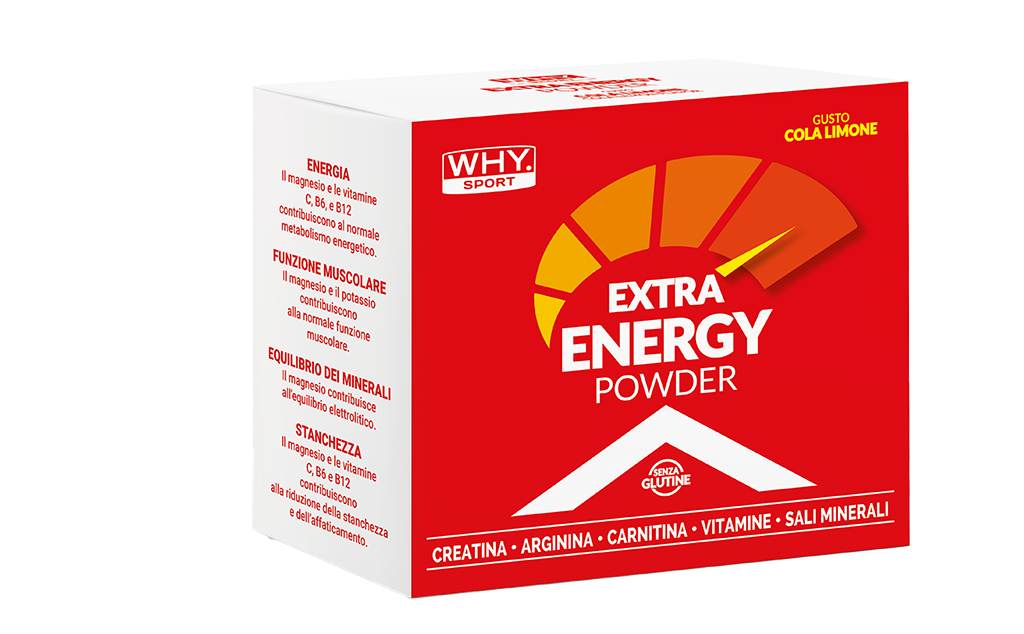 WHY SPORT Energetici EXTRA ENERGY COLA LIMONE 20 bustine