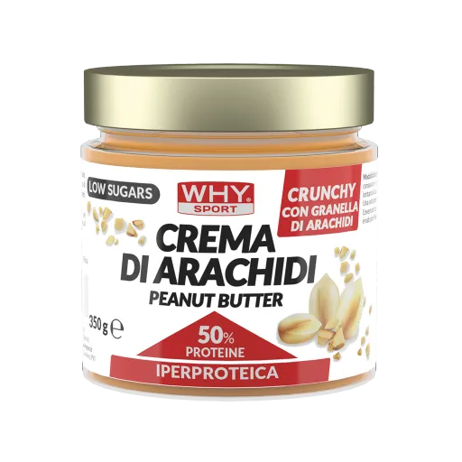WHY SPORT Alimentazione Crema di Arachidi Crunchy 350 g