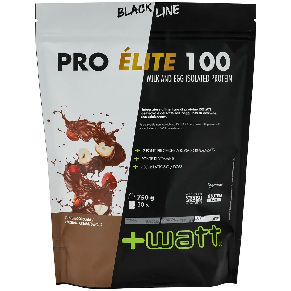 +Watt Power Line Pro Élite 100 proteine uovo e latte
