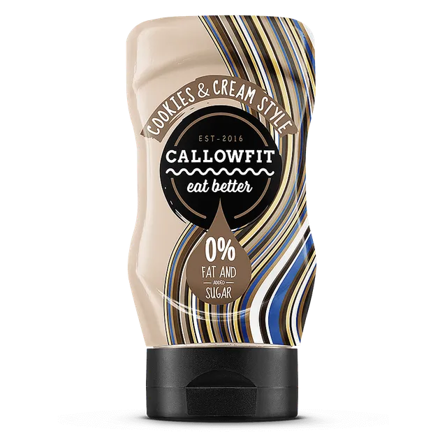 Callowfit Salse e Condimenti Salsa Cookies & Cream Style 300ml senza zuccheri