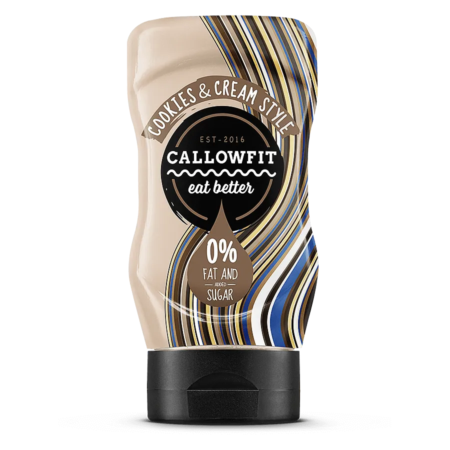 Callowfit Salse e Condimenti Salsa Cookies & Cream Style 300ml senza zuccheri
