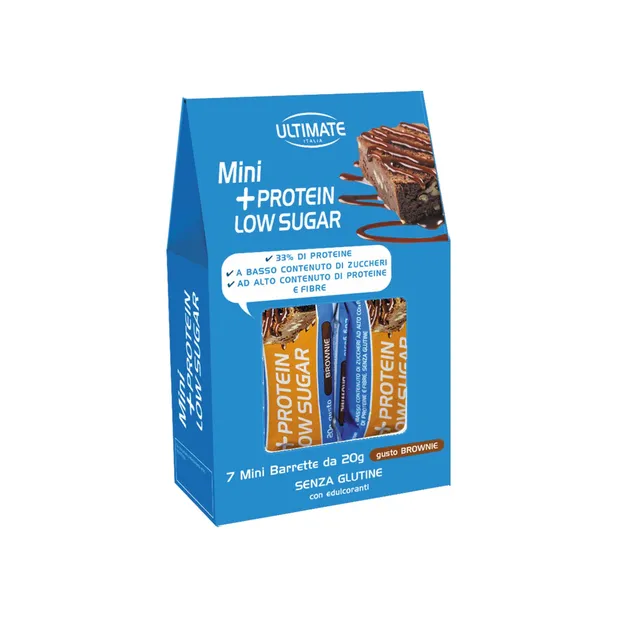 Ultimate Barrette barretta proteica Brownie 7 x 20 g, basso contenuto di zuccheri