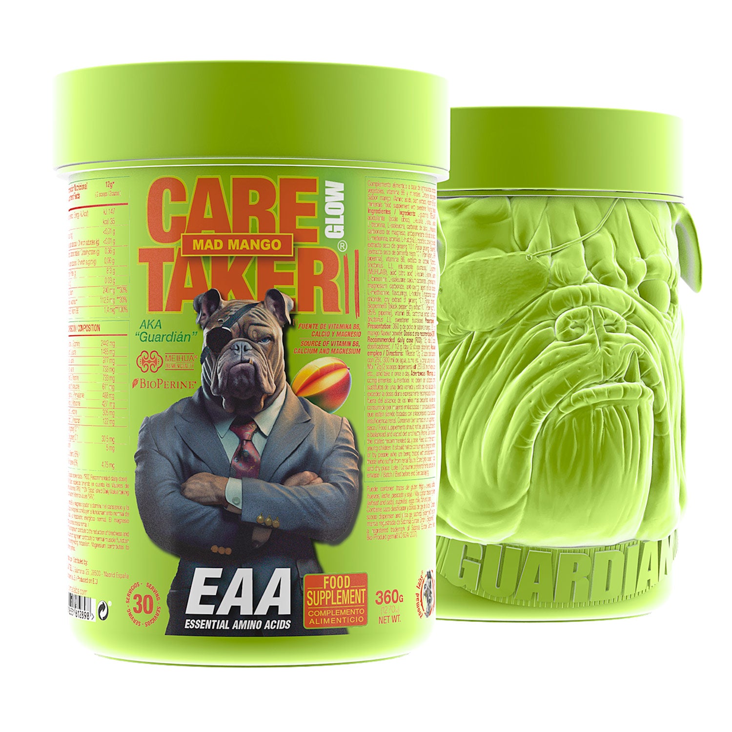 Zoomad Amminoacidi EAA Caretaker® II Glow 360 g gusto frutti di bosco