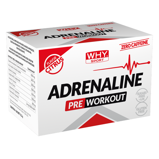 WHY SPORT Pre workout Adrenaline integratore agrumi 10 bustine