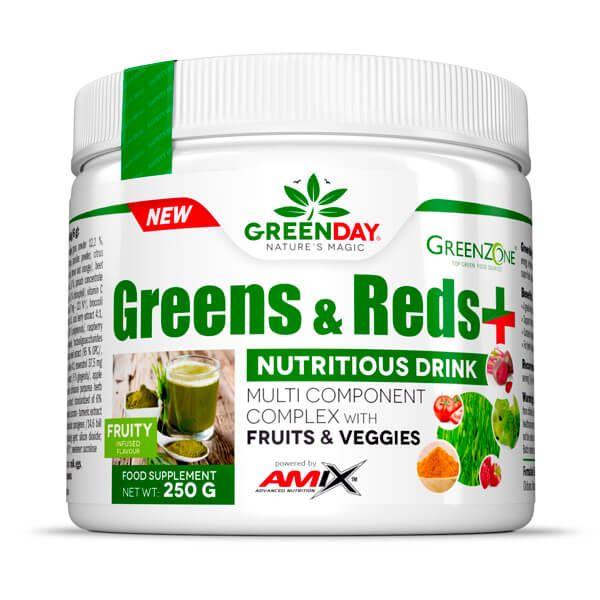 NEWTRITIONS Condizione GreenDay Super Greens & Reds+ polvere 250 g