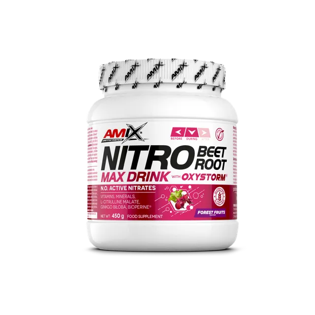 NEWTRITIONS Minerali PERFORMANCE NITRO BEET ROOT MAX integratore 450 g senza caffeina