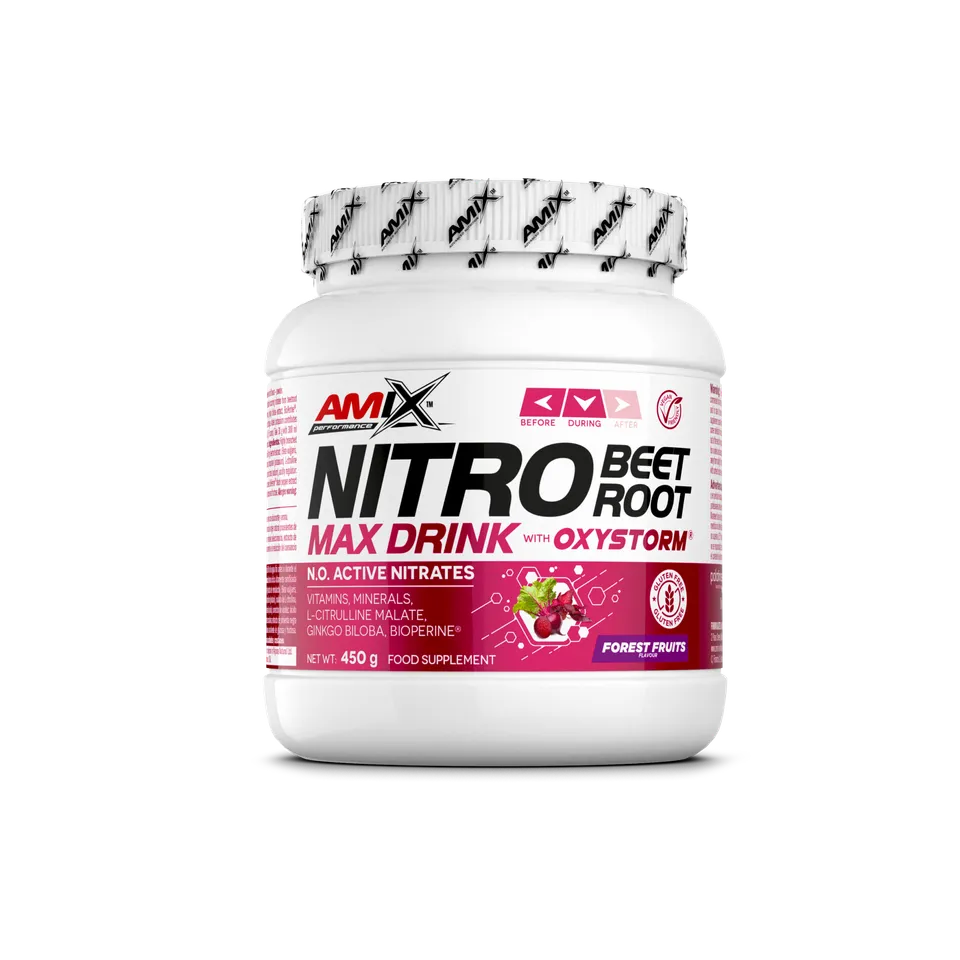 NEWTRITIONS Minerali PERFORMANCE NITRO BEET ROOT MAX integratore 450 g senza caffeina